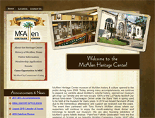 Tablet Screenshot of mcallenheritagecenter.com